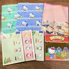 ハローキティ【サンリオ】ポストカード ブックカバー おりがみ 便箋 レトロ当時物