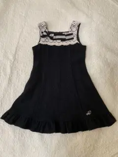 メゾピアノ ワンピース 140 ⭐︎黒ラメ