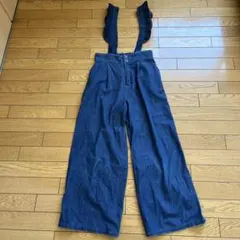 MAJESTIC LEGON フリルサスペンダーサロペット　ワイドパンツのサムネイル