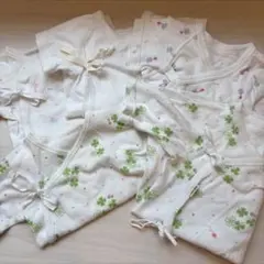 【ミキハウス/ホットビスケット】ベビー肌着 シャツ肌着4枚　コンビ肌着1枚セット