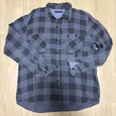 GAIJIN MADE ネルシャツ チェック　サイズＬのサムネイル