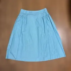 SCAPA コットン ブルー　スカートのサムネイル
