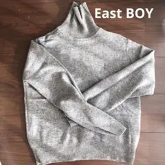 EAST BOY グレー 長袖セーター Ｍ　ラム100%