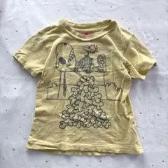 ケイキィー　スカルスヌーピー Tシャツ イエローのサムネイル