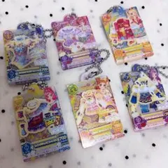 アイカツ ガチャガチャ アクリルチャーム 神崎美月 夏樹みくる カードおまけ付き