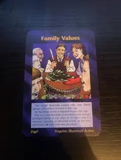 激レア★イルミナティカードFamily Values 家族の価値