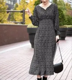 mysty woman 花柄ロングワンピース