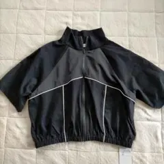 新品 RayBEAMS レディース半袖ブルゾン アウター黒 M Lフリーのサムネイル