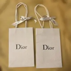 DIOR ディオール　ショップ袋　リボン付き　2枚