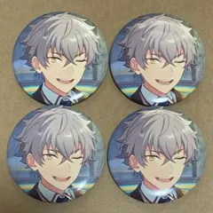 【匿名配送】 あんスタ UNDEAD 大神晃牙 シャッフル 缶バッジ 4点セット