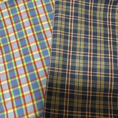 チェック柄 生地 2セット