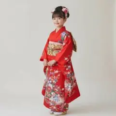 ◎mk-1071　未使用　女の子　七五三　振袖・襦袢セット　1-16