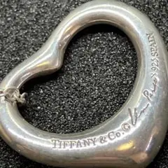 Tiffany & Co. ハート型ペンダントネックレス　プレートに欠けがあり