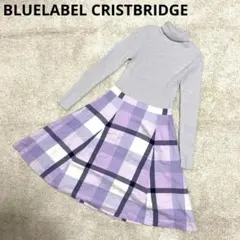 ブルーレーベルクレストブリッジ ドッキングワンピース タートルネック36