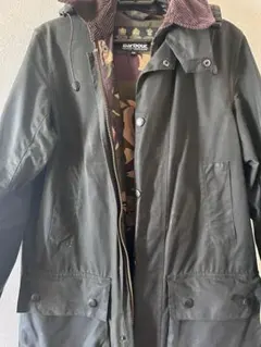 barbour border カモ柄　リワックス済み　32 フードつきのサムネイル