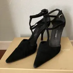 セルジオロッシ【35 】ポインテッドトゥストラップパンプス
