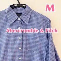 ABERCROMBIE&FITCH アバクロレギュラーカラー長袖チェックシャツM