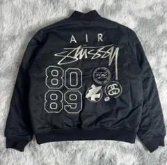 Stussy x Nike MA-1ブラック フライトジャケット 美品