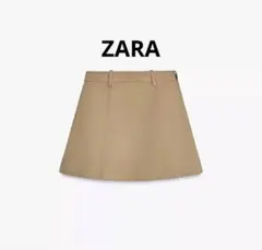 ZARA COLLECTION フレアショートスカート　ベージュ