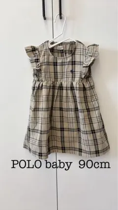 POLO baby チェック柄 ワンピース 90cm お宮参り 入園式のサムネイル