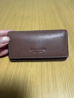 【COACH コーチ 】5連キーケース ブラウン レザー