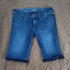 BURBERRY BLUELEEL デニムショートパンツ フリル裾