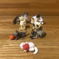 猫　ねこ　ネコ　フィギュア　7点