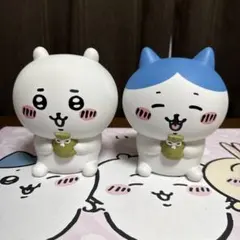 ちいかわ　ソフビ貯金箱　ハチワレ　2個セットのサムネイル