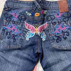 RED'P 刺繍入りデニムパンツ　W25