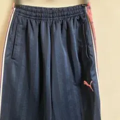 PUMA トラックパンツ ネイビー ピンク ジャージパンツ