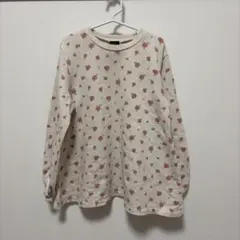 petit main 花柄トレーナー 130