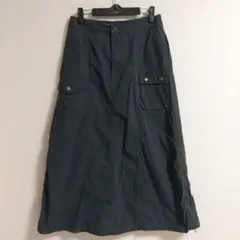 BEAMS BOYコットンタイプライターミニタリースカート チャコールグレーのサムネイル
