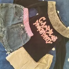 fdashショートパンツ 　オフショル風トップス　デニムショートパンツ100〜