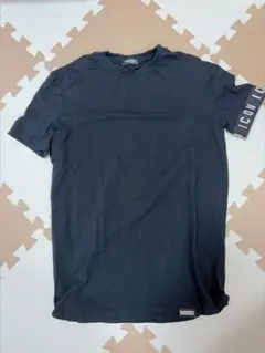 DSQUARED2 ブラック Tシャツ ICONロゴ付き