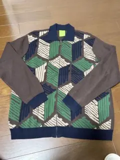 HUF ジップアップセーター L ブラウン/グリーンのサムネイル