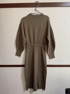 AZUL by MOUSSY ニットワンピース S ブラウン