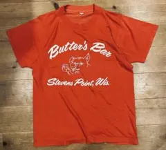 Tシャツ 古着 80s Screen Stars スクリーンスターズ 赤 M 豚