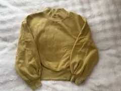 earth music&ecology トレーナー　イエロー　トップス　からし色