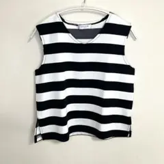 【OFUON 】ストライプ ノースリーブ /トップス/プルオーバー(38)