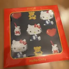新品　未開封　FEILER ハローキティ ハンカチ レトロハート　フェイラー