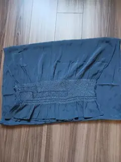 紺色フリル付き兵児帯
