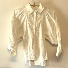 GRL ボリューム袖　長袖シャツ ホワイト　フリーサイズ