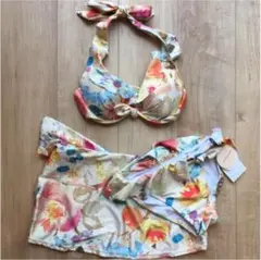 【新品未使用タグ付】JILL STUART 水着3点セット 水彩花柄