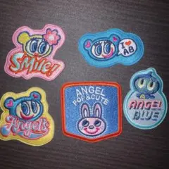 刺繍シール　シール　エンジェルブルー　ワッペンシール