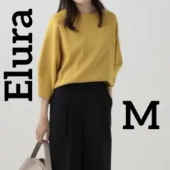 Elura 美人袖コンニット　M イエロー　洗える
