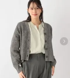 グローバルワーク　リッチライトニットアゼVネックカーディガン