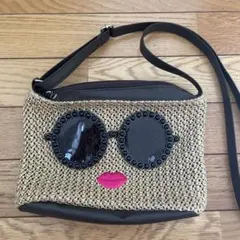 【新品】a-jolie バスケットショルダーバッグ　BROWNのサムネイル