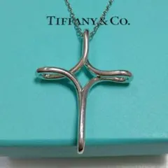ティファニー インフィニティ クロス ネックレス シルバー ラージサイズ