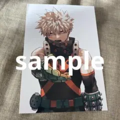 ヒロアカ　爆豪　ポストカード