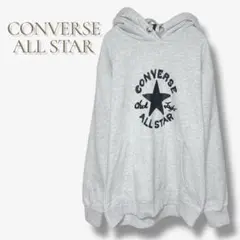 コンバース オールスター パーカー ロゴ スウェット 裏起毛 ゆったり a840